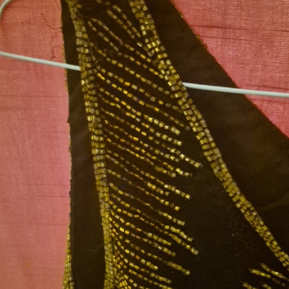 J Kara Black with Gold embellishment in gold Top - Picture 6 of 13